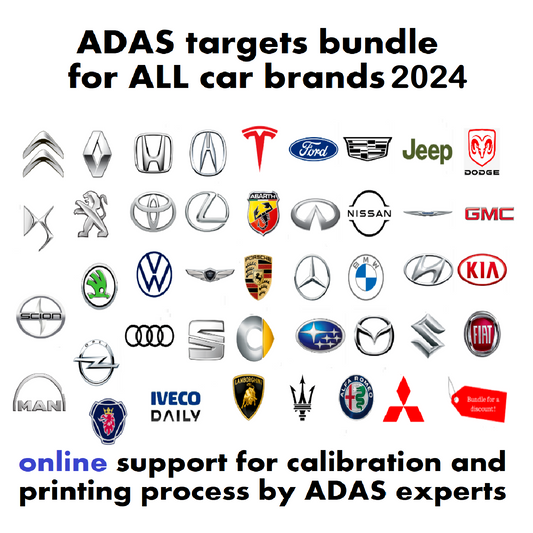 ADAS calibration targets-bundle of ALL car brands 2024 -DIGITAL PATTERNS ONLY