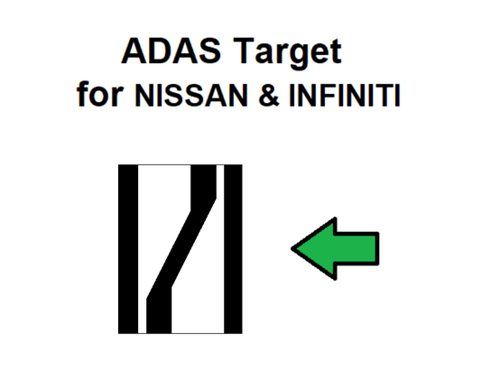 Nissan & Infiniti HITACHI radar plate target board-DIGITAL PATTERN ONLY