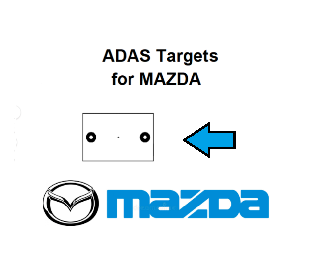 Mazda type 2 ADAS calibration target board-DIGITAL PATTERNS ONLY