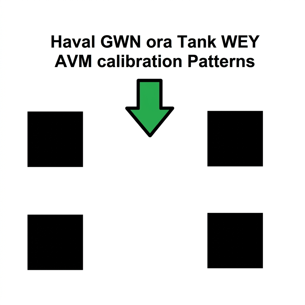 Haval GWN ora Tank WEY AVM 360 calibration Pattern Mats - DIGITAL PATTERN ONLY