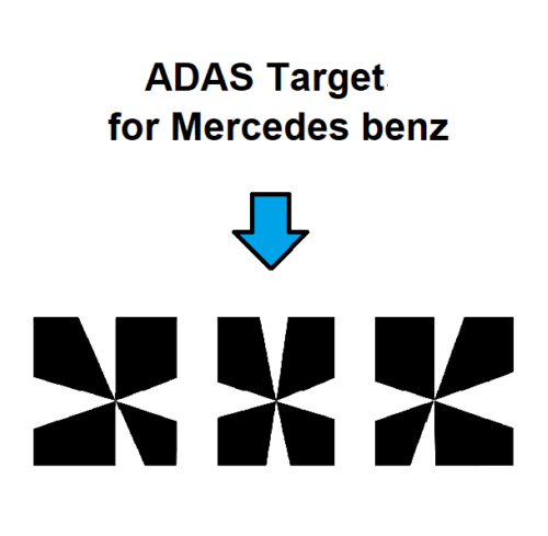 Mercedes benz ADAS calibration target board-DIGITAL PATTERN ONLY