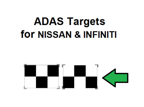 Adas Camera Test Pattern Nissan Infiniti Type 1+2 ADAS calibration targets-DIGITAL PATTERNS ONL ...