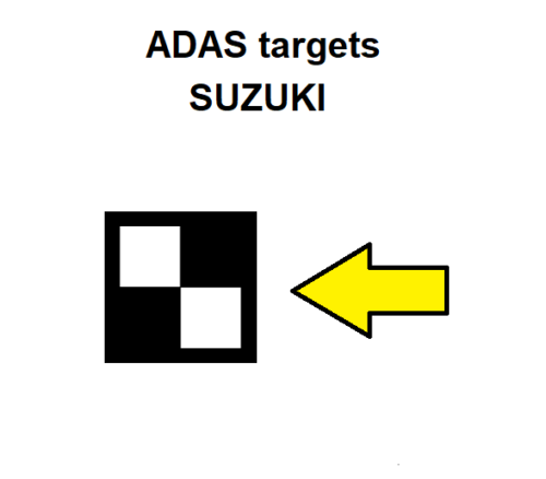 Suzuki ADAS calibration target boards 2 types - DIGITAL PATTERN ONLY