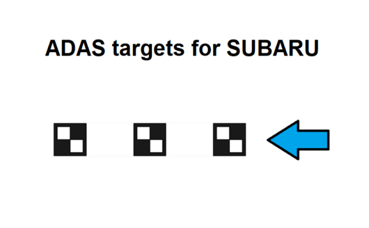 Subaru ADAS calibration target patterns new generation-DIGITAL PATTERNS ONLY