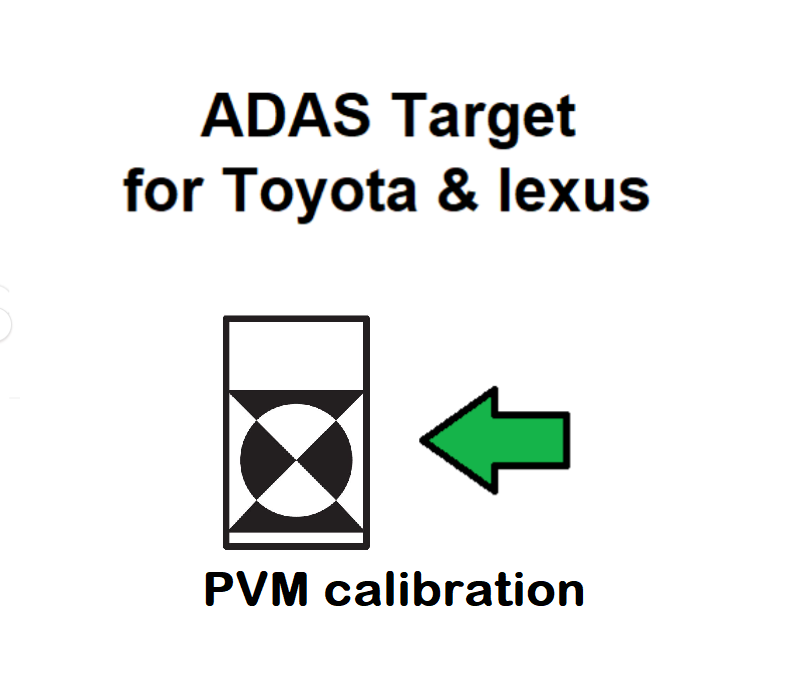 Toyota & Lexus ADAS PVM calibration target 09870-52010 - DIGITAL PATTERN ONLY