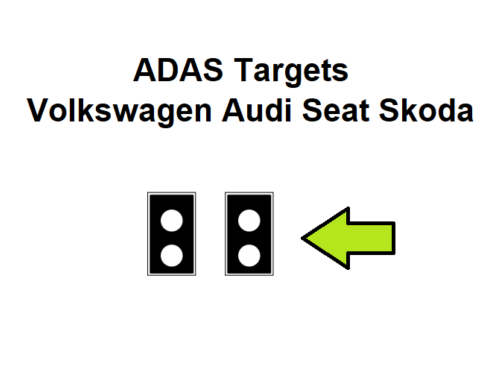 volkswagen audi seat skoda ADAS calibration targets-DIGITAL PATTERNS ONLY