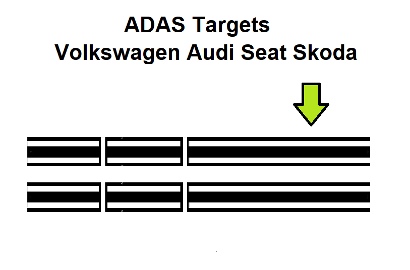 Volkswagen Audi seat Skoda ADAS (AVM) target mats-DIGITAL PATTERNS ONLY