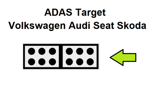 Volkswagen Audi Seat Skoda ADAS calibration target -DIGITAL PATTERNS ONLY