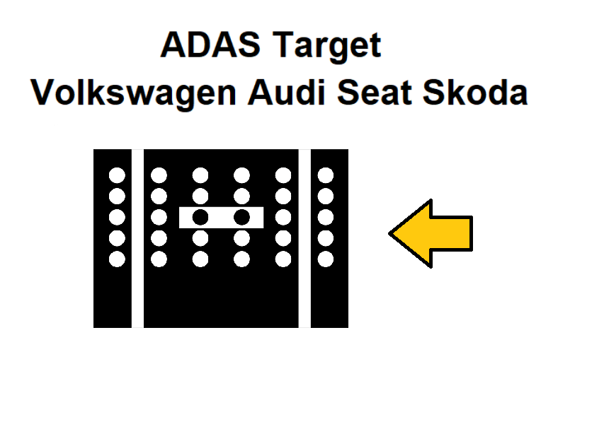 Adas Camera Test Pattern Volkswagen Audi Seat Skoda ADAS calibration target -DIGITAL PATTERN ON ...