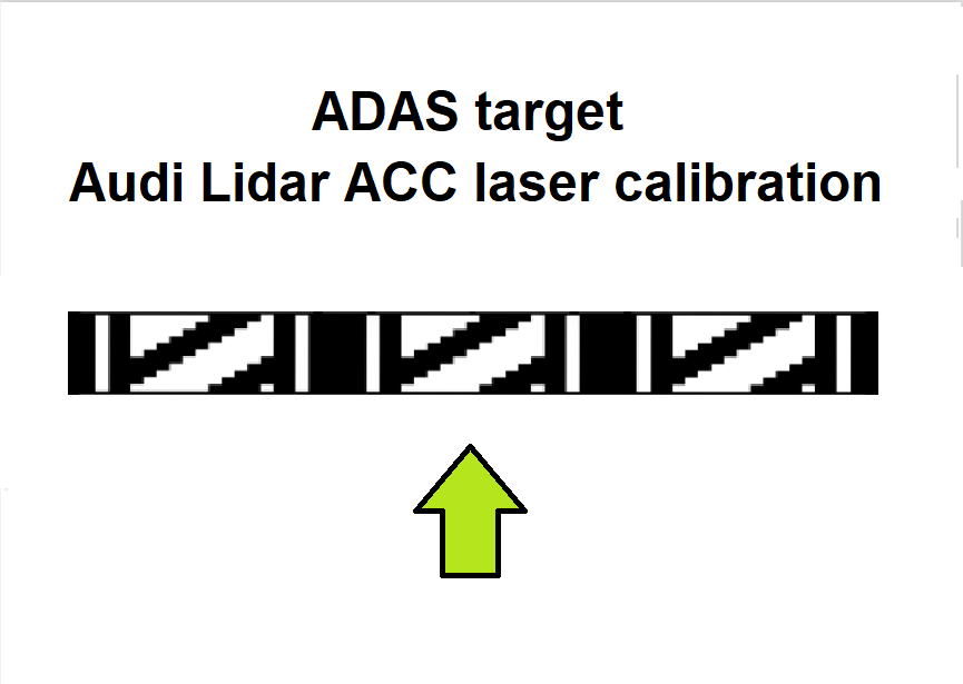 Audi Lidar ACC-ADAS calibration target VAS6430/12 - DIGITAL PATTERN ONLY