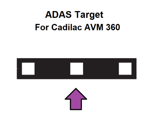 Cadillac avm ADAS calibration target board- el-51372-DIGITAL PATTERN ONLY