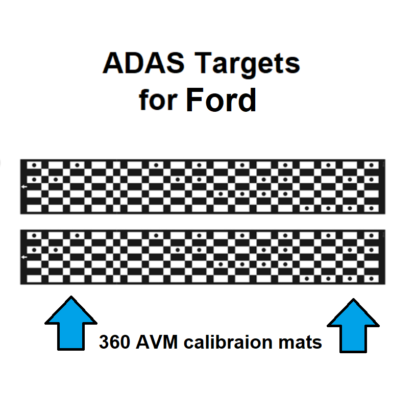 FORD ADAS AVM 360 calibration MATS 501-411 -DIGITAL PATTERNS ONLY