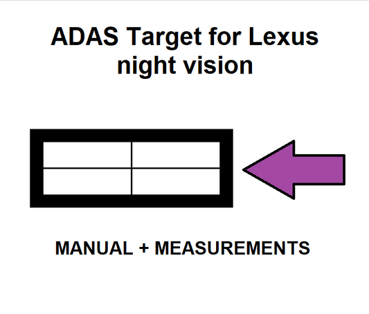 Lexus ADAS calibration target board night vision-DIGITAL PATTERN ONLY