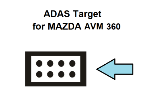 Mazda AVM ADAS calibration target board 49 JP04 001 -DIGITAL PATTERNS ONLY