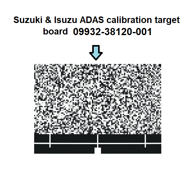 Suzuki & Isuzu ADAS calibration target board 09932-38120-001  - DIGITAL PATTERN ONLY